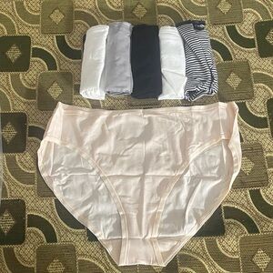 Amazon Essentials Women’s Cotton Stretch Briefs – 6-Pack (Assorted Colors)Size L